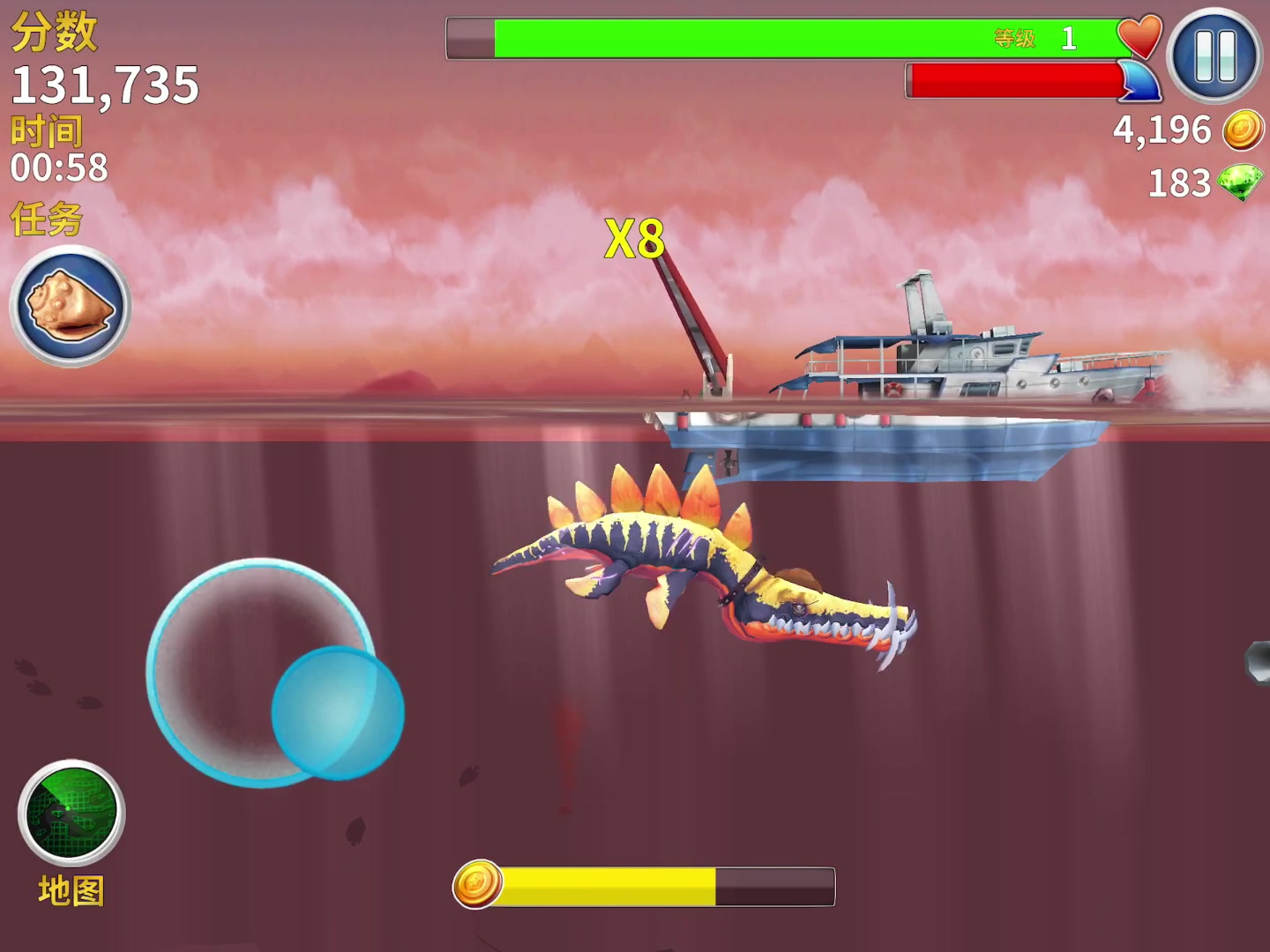 饥饿鲨进化番外之滑齿龙