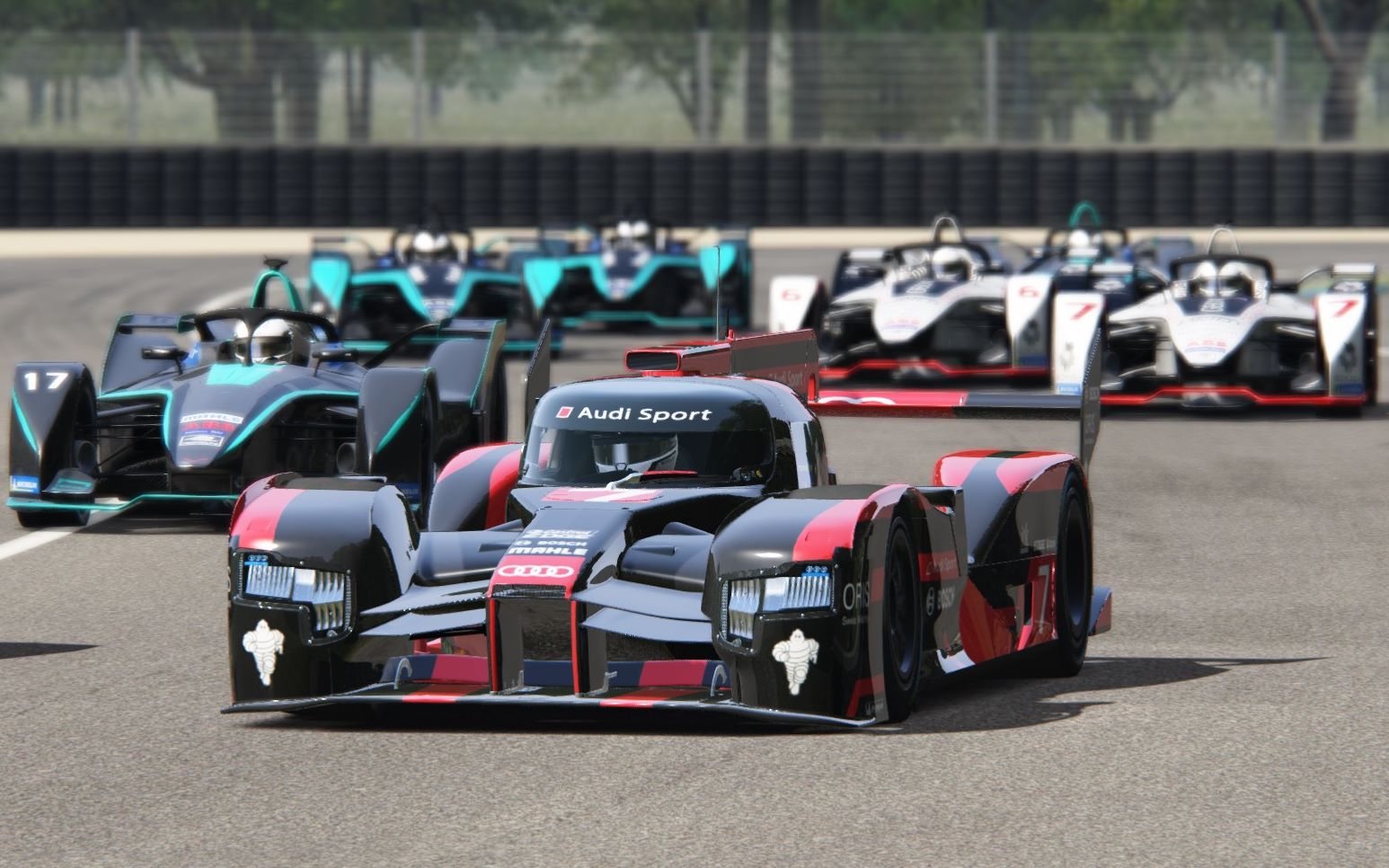 奥迪柴油lmp1勒芒赛道教电动嘤嘤车做人 神力科莎 简森巴顿制作