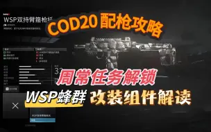 Video herunterladen: 「COD20武器评测」全自动最短TTK？WSP蜂群改装组件 - 双持冲锋枪，腰射的王！