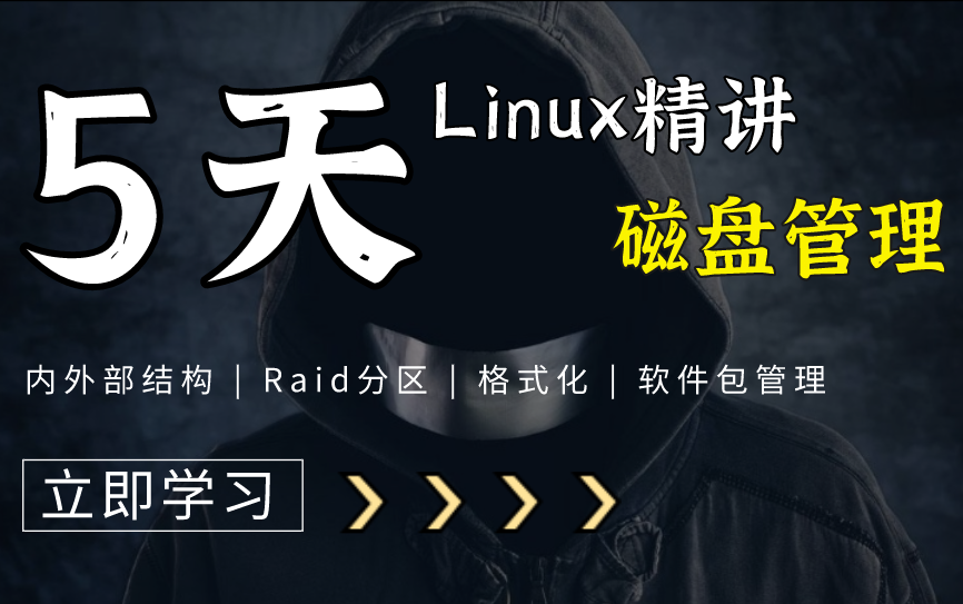 计算机操作系统精讲:深入讲解Linux磁盘管理(内外部结构、Raid分区、格式化、软件包管理)哔哩哔哩bilibili