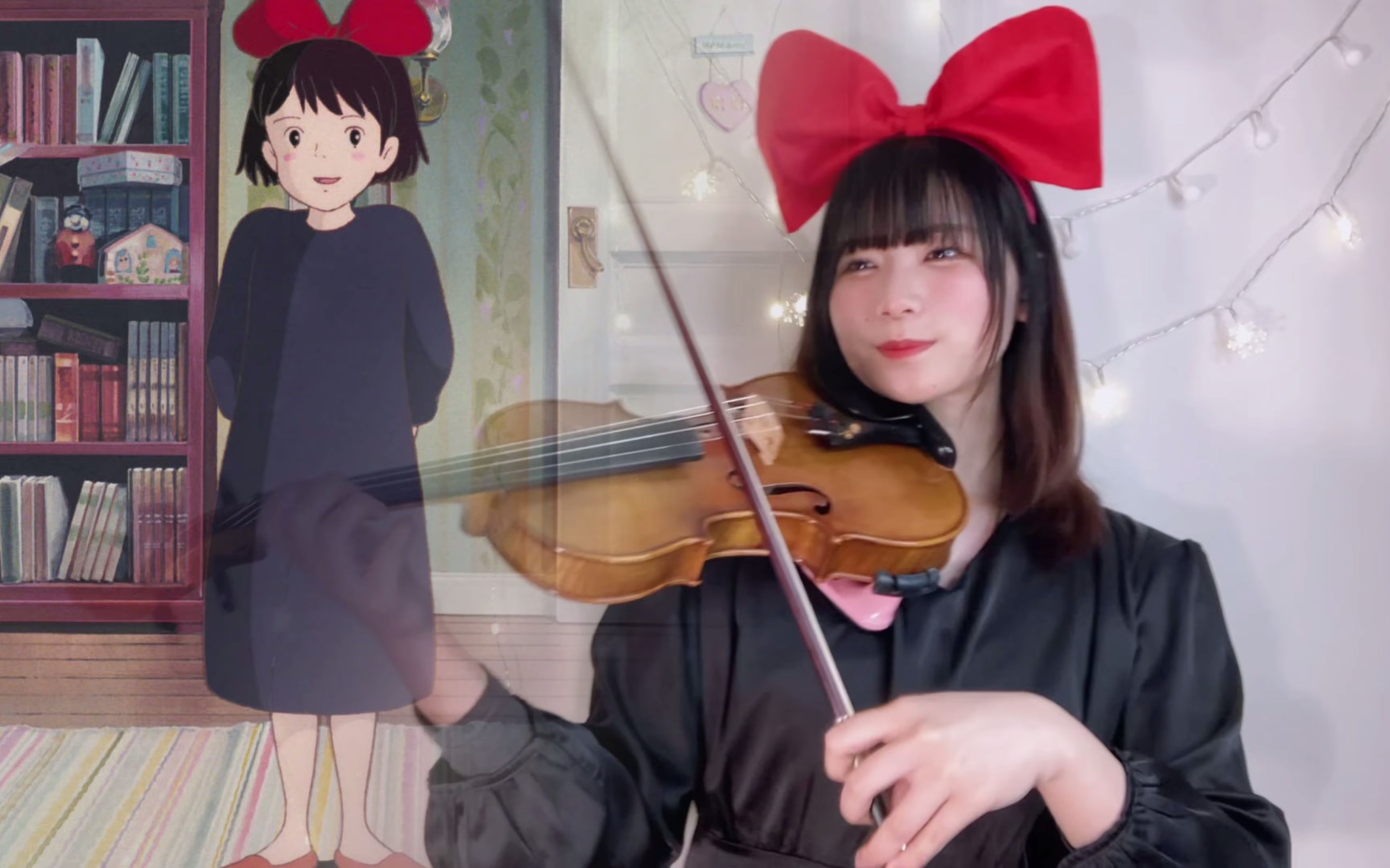 [图]【バイオリン×ジブリ】海の見える街ｰ魔女の宅急便 || 【Violin×Ghibli】A Town With An Ocean View