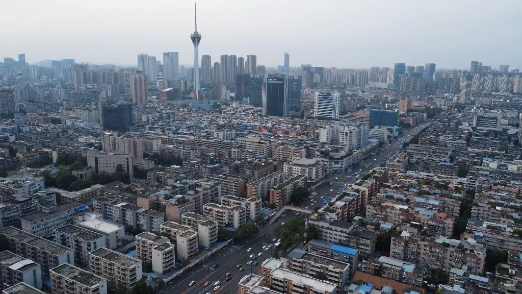 大疆 4k 成华区街景,虽然破旧,但是确实在不断建设更新哔哩哔哩bilibili