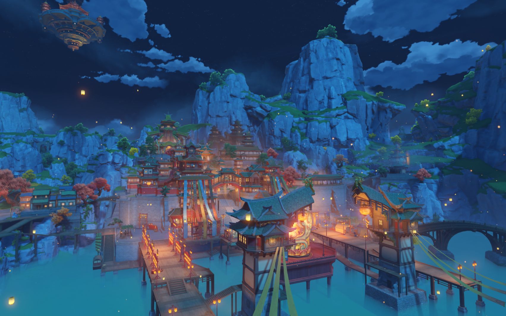 【原神】海灯节下的璃月港_哔哩哔哩_bilibili