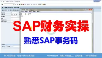SAP财务实操《熟悉SAP事务码》@SAP快速入门