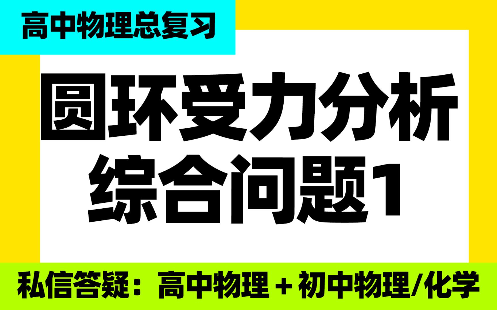 高中物理总复习:圆环受力分析综合问题1哔哩哔哩bilibili