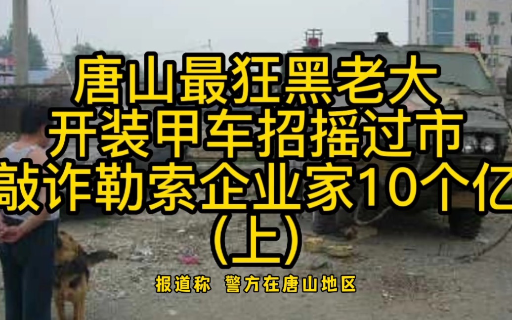 唐山最狂黑老大开装甲车招摇过市敲诈勒索企业家10个亿(上)哔哩哔哩bilibili