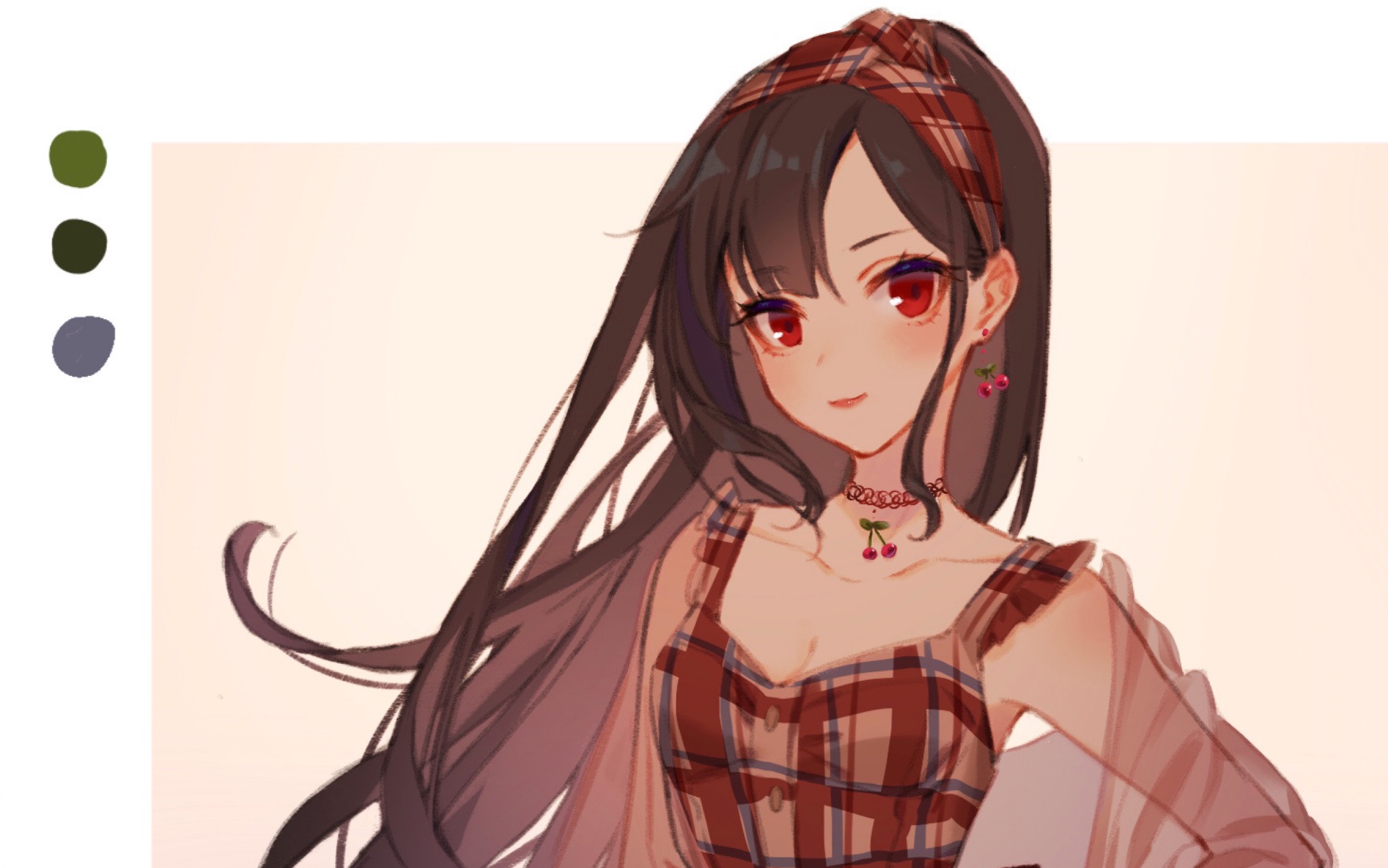 【procreate】少女人设立绘