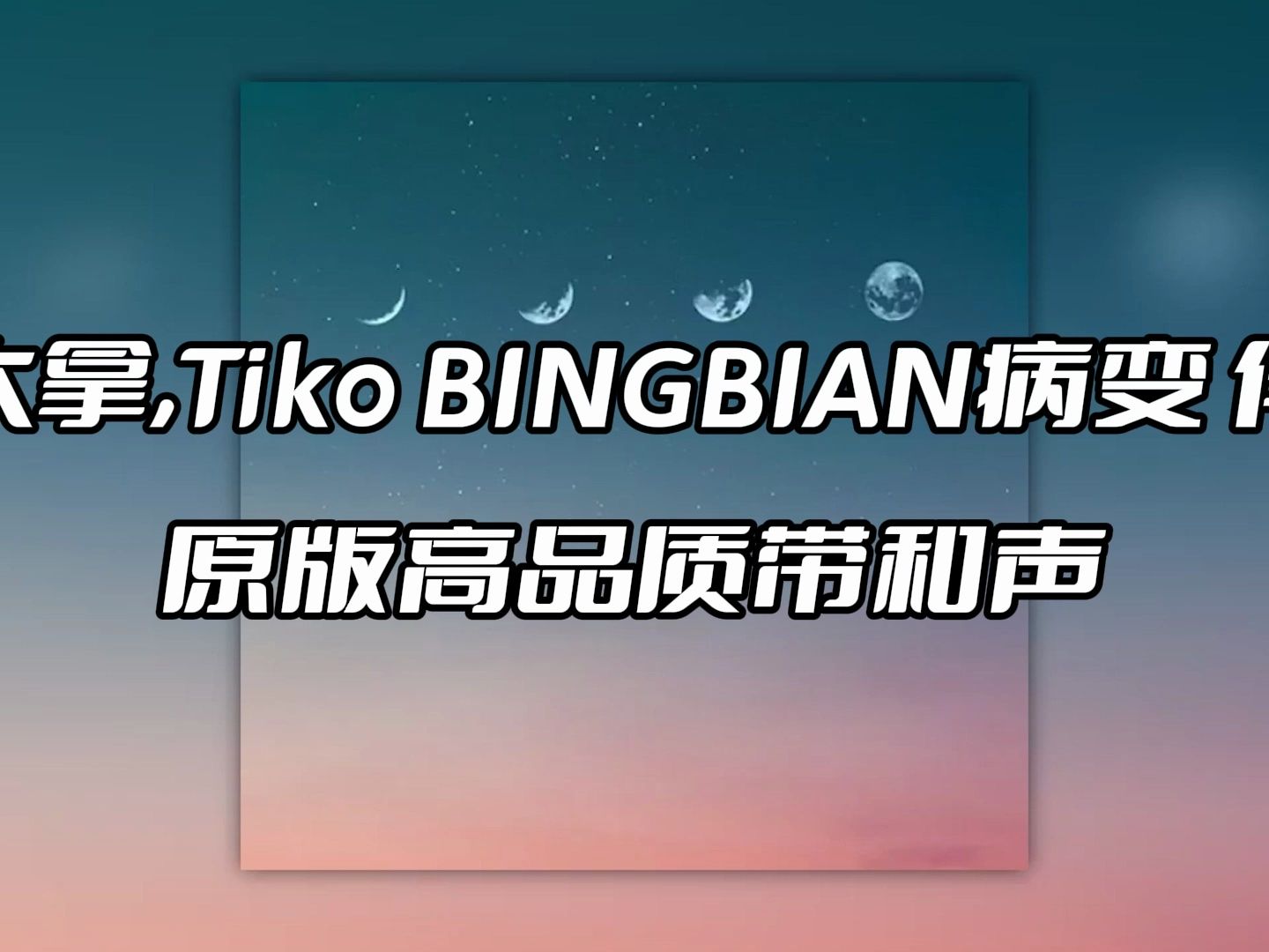 劉大拿,tiko bingbian病變 伴奏 beat 高品質帶和聲