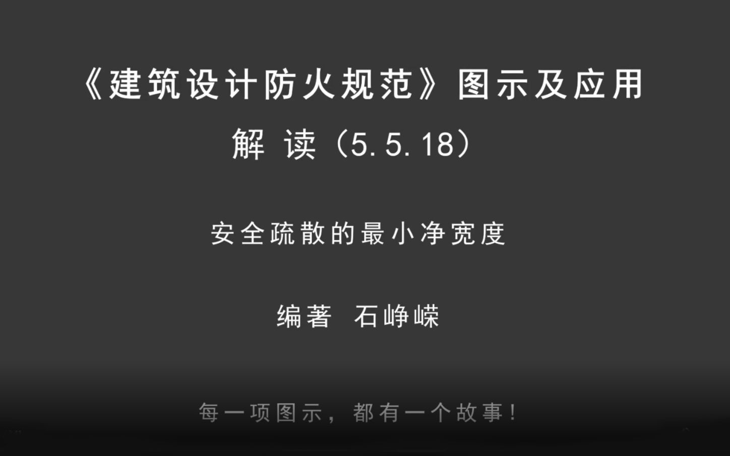 解读5.5.18:安全疏散的最小净宽度!《建筑设计防火规范图示及应用》哔哩哔哩bilibili