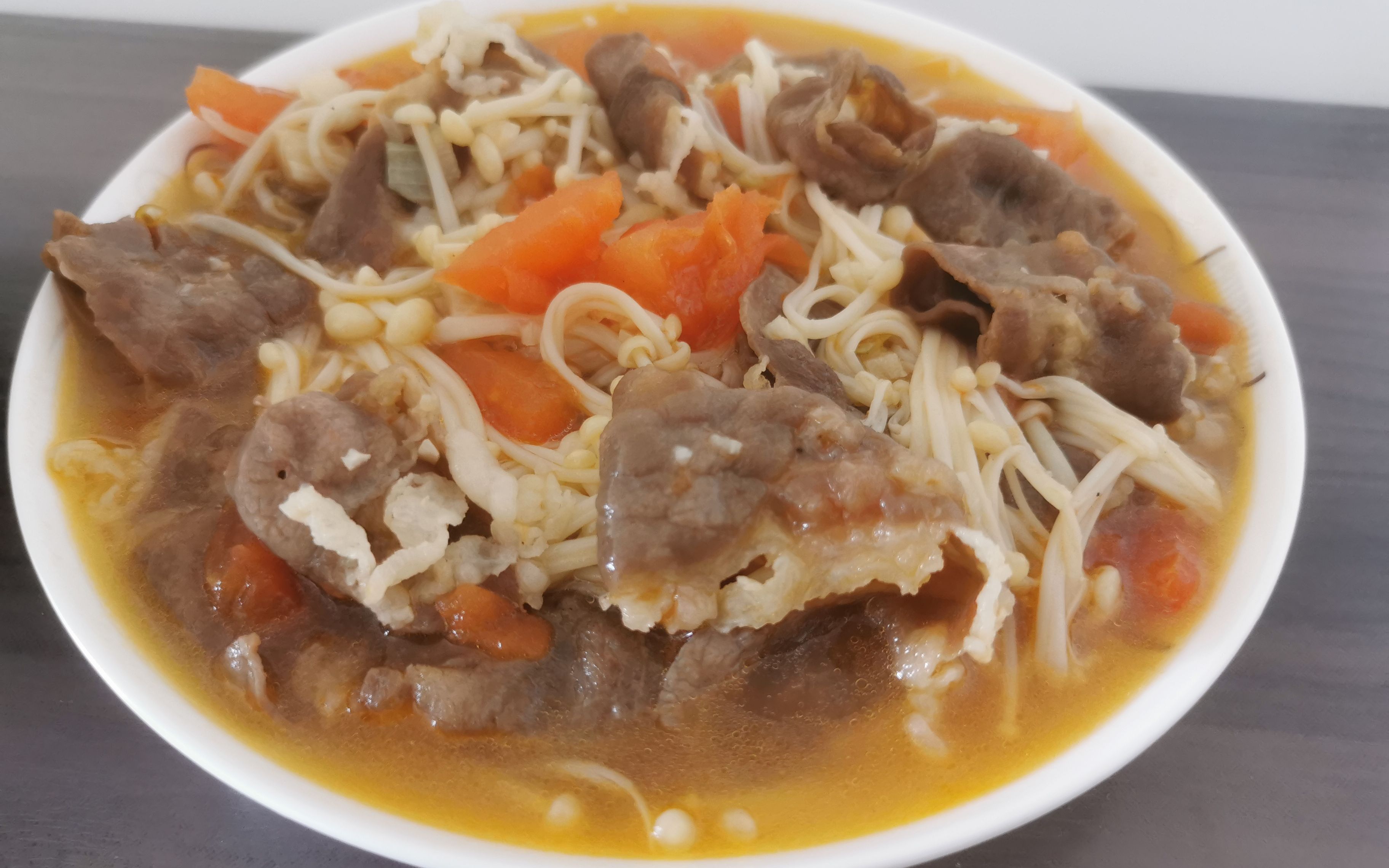 懒得出门买菜之金针菇肥牛饭