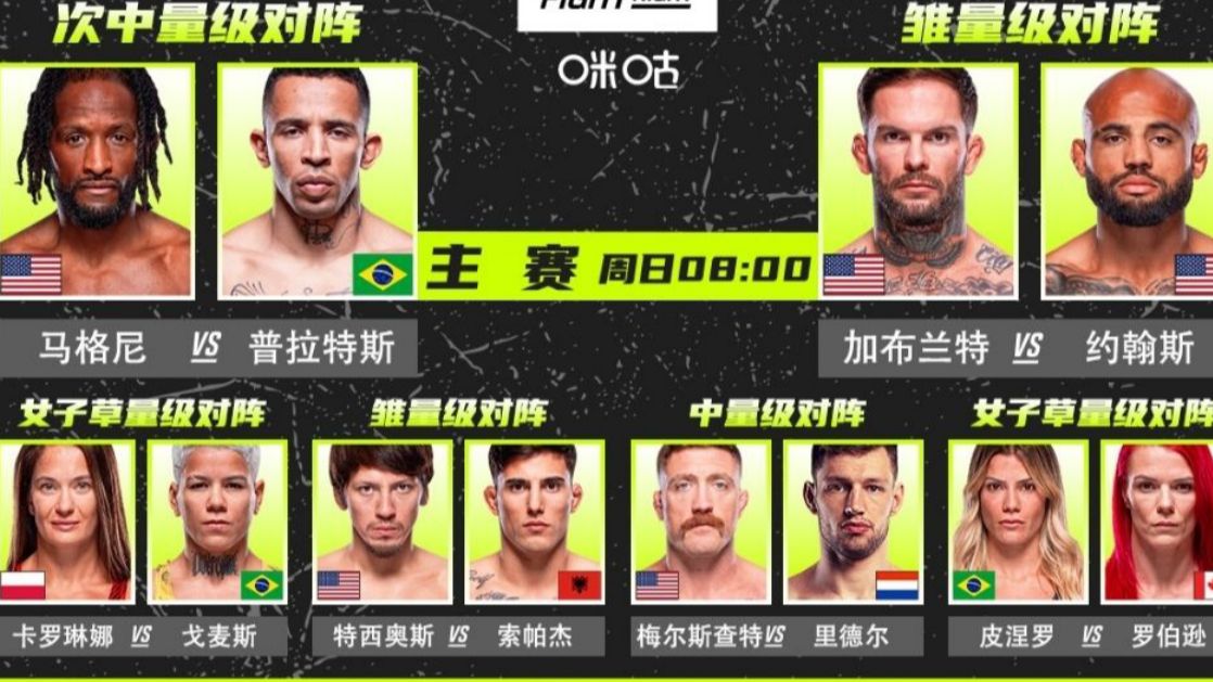 【UFC格斗之夜】预测∶马格尼vs普拉特斯哔哩哔哩bilibili