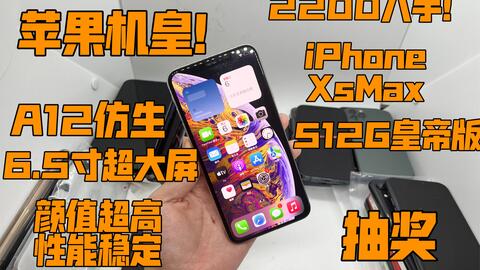 苹果机皇】2200入手iPhoneXsMax512G皇帝版A12处理器6.5寸OLED大屏颜值超高性能稳定！_哔哩哔哩_bilibili