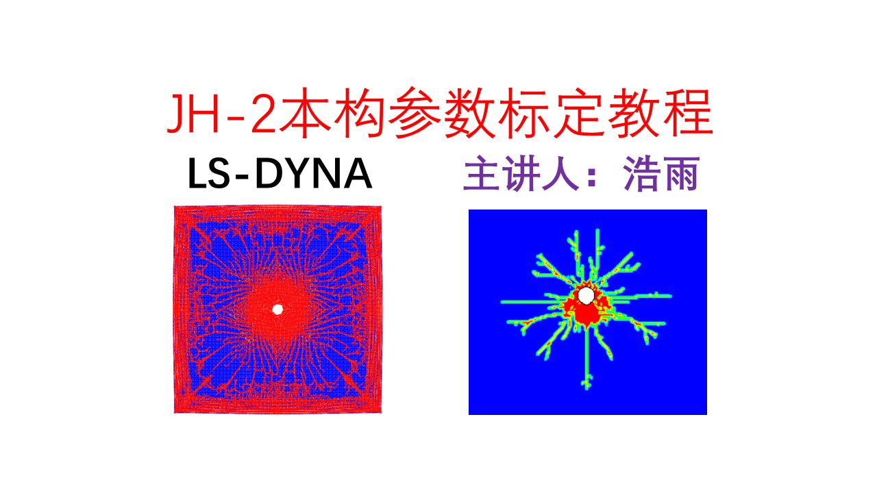 LSDYNA的JH2本构模型介绍和参数标定讲解(岩石、混凝土材料)哔哩哔哩bilibili