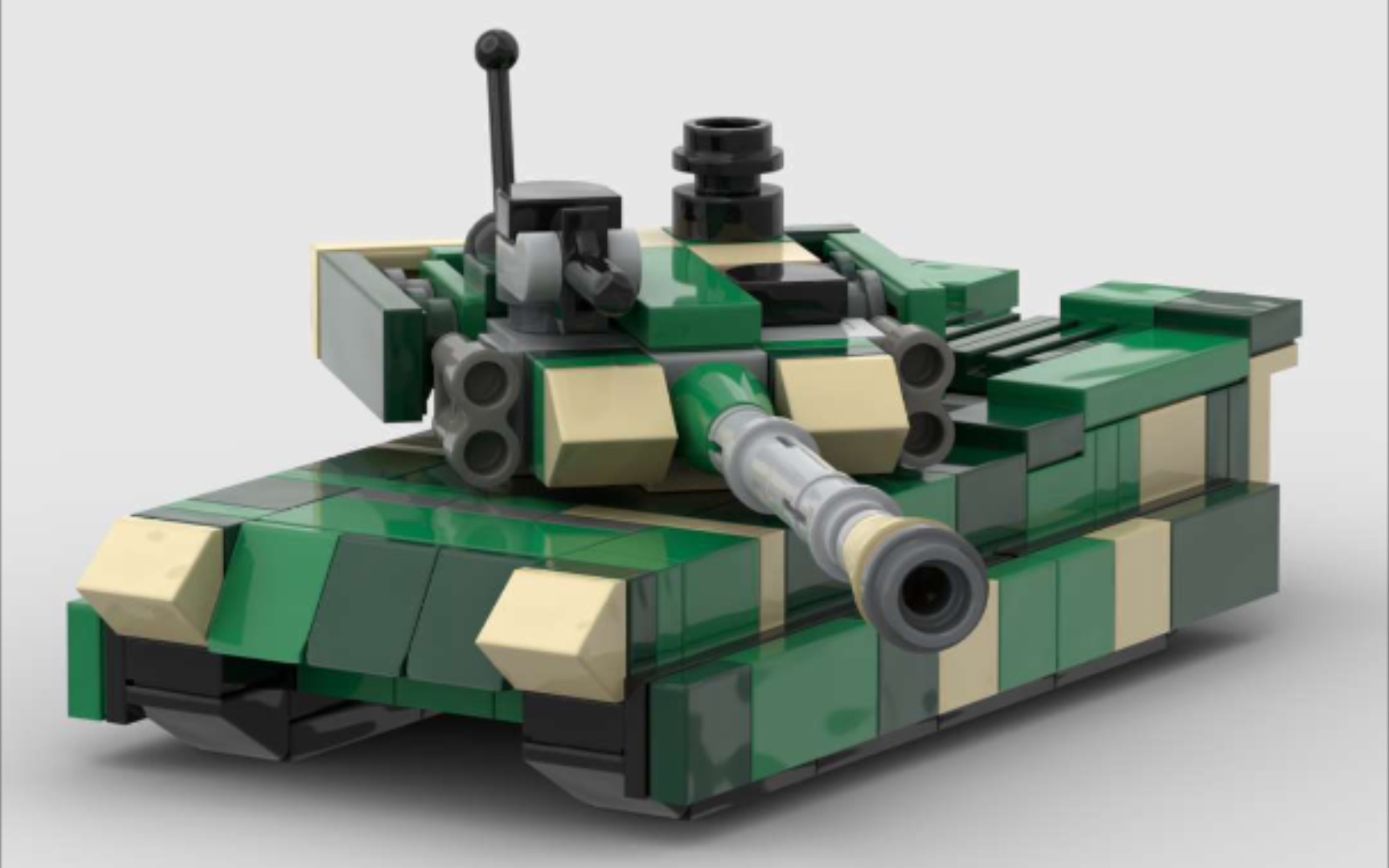 【moc教程】 迷你99a主战坦克