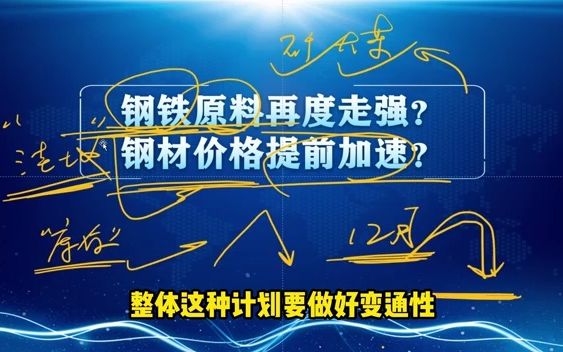 钢材原料再度走强?钢材价格提前加速?哔哩哔哩bilibili