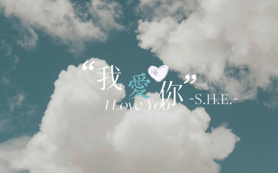 【S.H.E我爱你|动态歌词排版】“我爱你,我想去……”哔哩哔哩bilibili