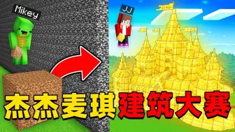 Download Video: 我的世界：杰杰和麦琪玩有趣的建筑大赛，看谁建造的房子更漂亮！