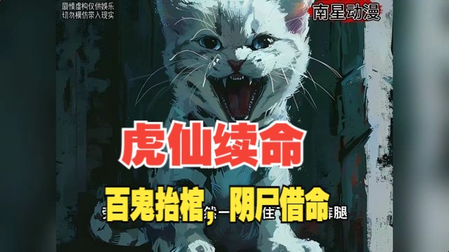 [图]七猫小说《虎仙续命》人皮客栈，百鬼抬棺，阴尸借命，藏佛妖胎……从我出生开始，我爹便以命为聘，让我与白虎定亲。为此，我走上了一条鲜为人知的道路…