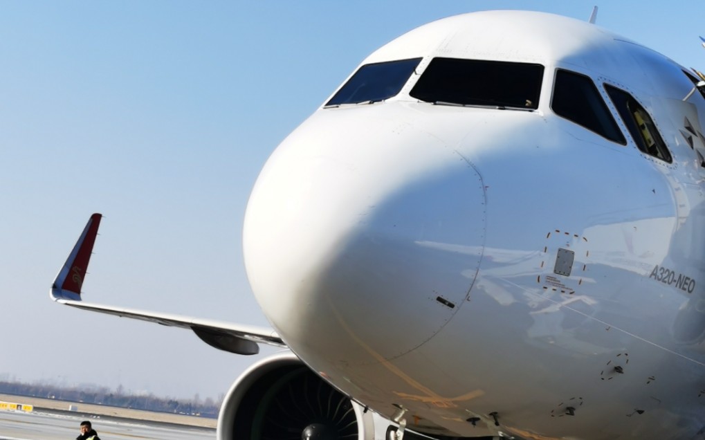 深圳航空 a320neo|降落沈阳桃仙机场(有猪叫)