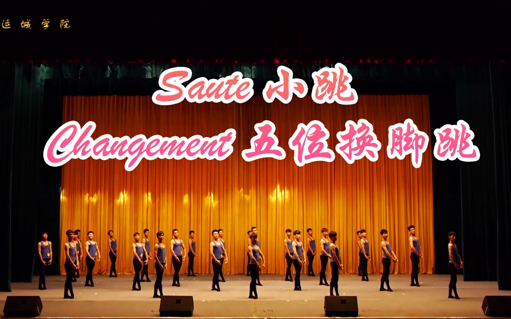 saute 小跳 changement 五位换脚跳【芭蕾舞】