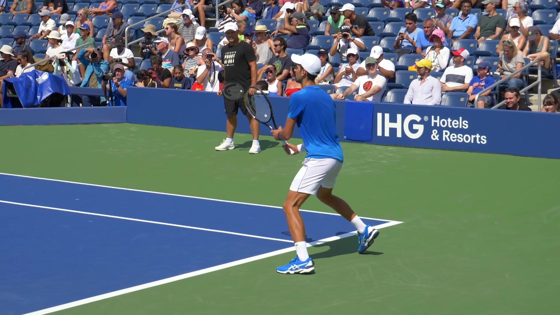 底线视角德约科维奇接发球慢动作atp最佳接发