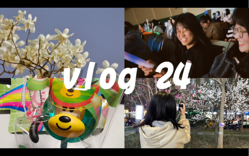 vlog24 宿舍美甲 做志願 去吃南城香和好這口 逛超市 看花