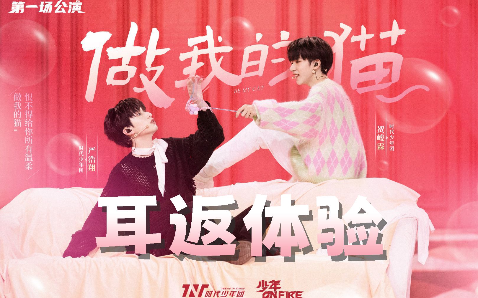 【时代少年团】 严浩翔&贺峻霖 《做我的猫》 耳返体验
