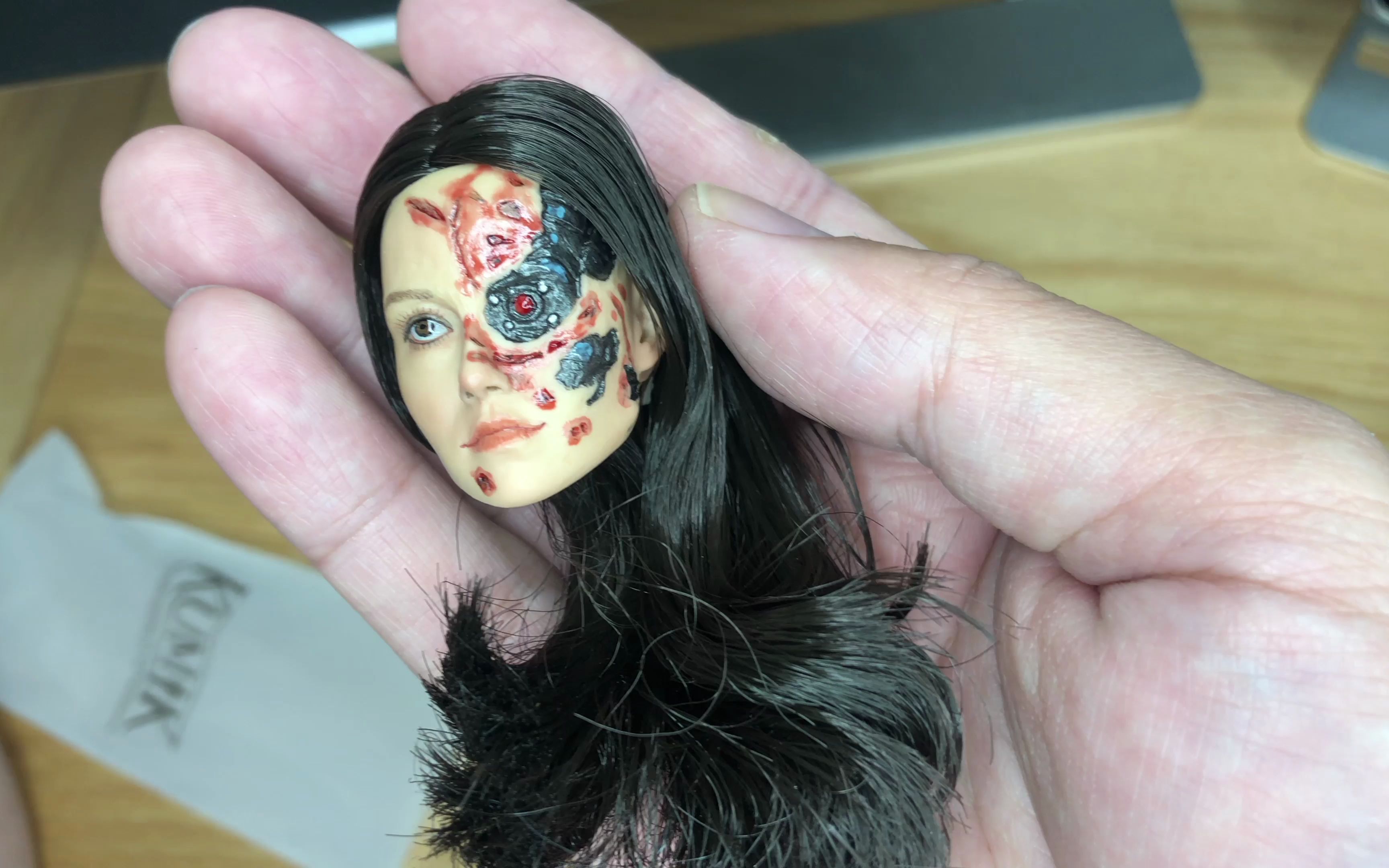 kumik女兵人1/6头雕开箱km15-27女机器人终结者