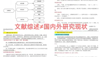 同学们别再把文献综述写成国内外研究现状！