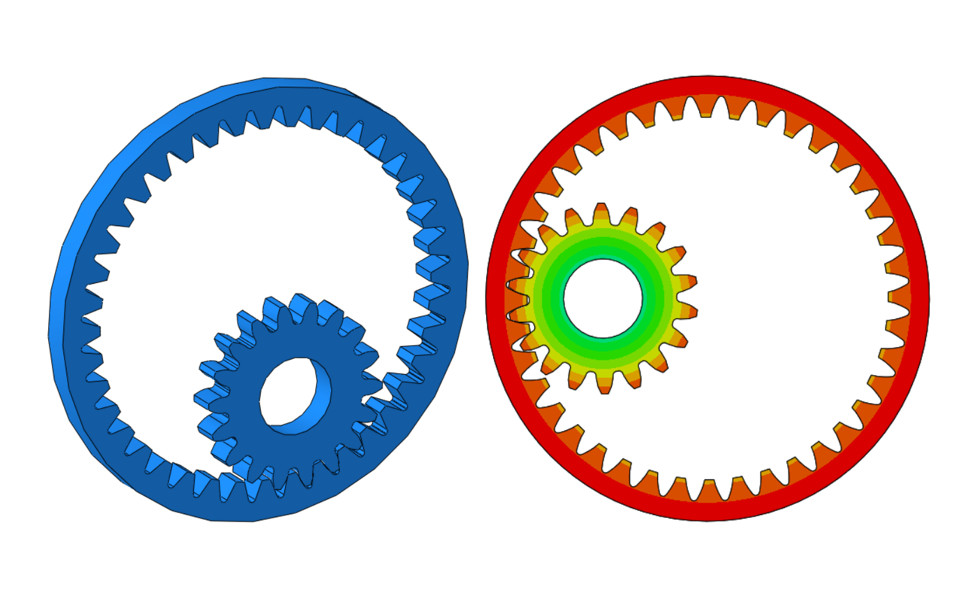 abaqus内啮合齿轮瞬态动力学分析