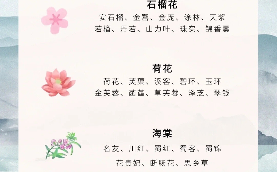 古人对花的雅称,你知道多少!哔哩哔哩bilibili