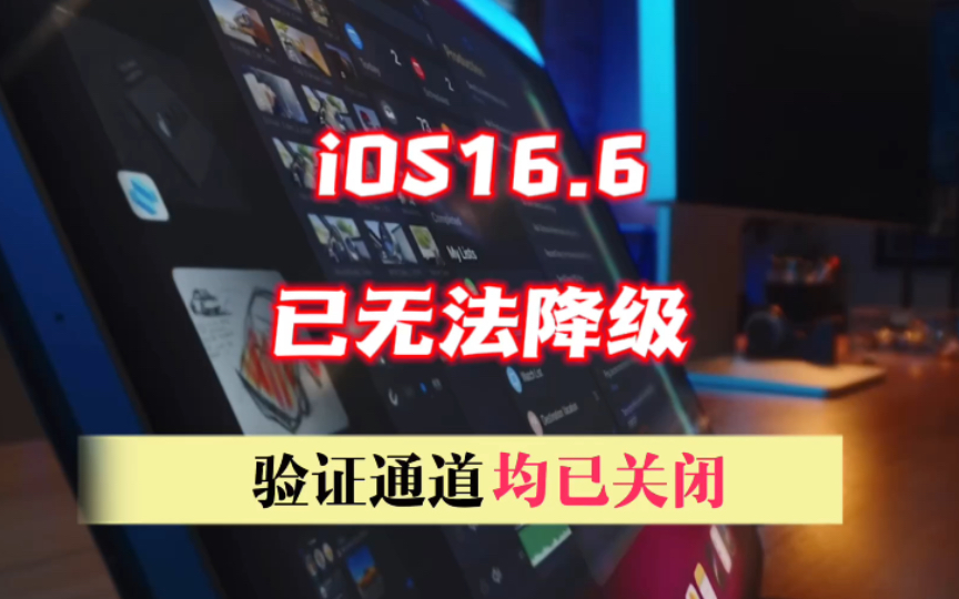 ios16.6已无法降级,验证通道均已关闭哔哩哔哩bilibili