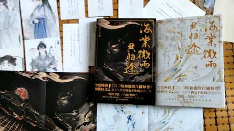 海棠微雨共归途】【二哈和他的白猫师尊】实体书1+2开箱视频_哔哩哔哩_