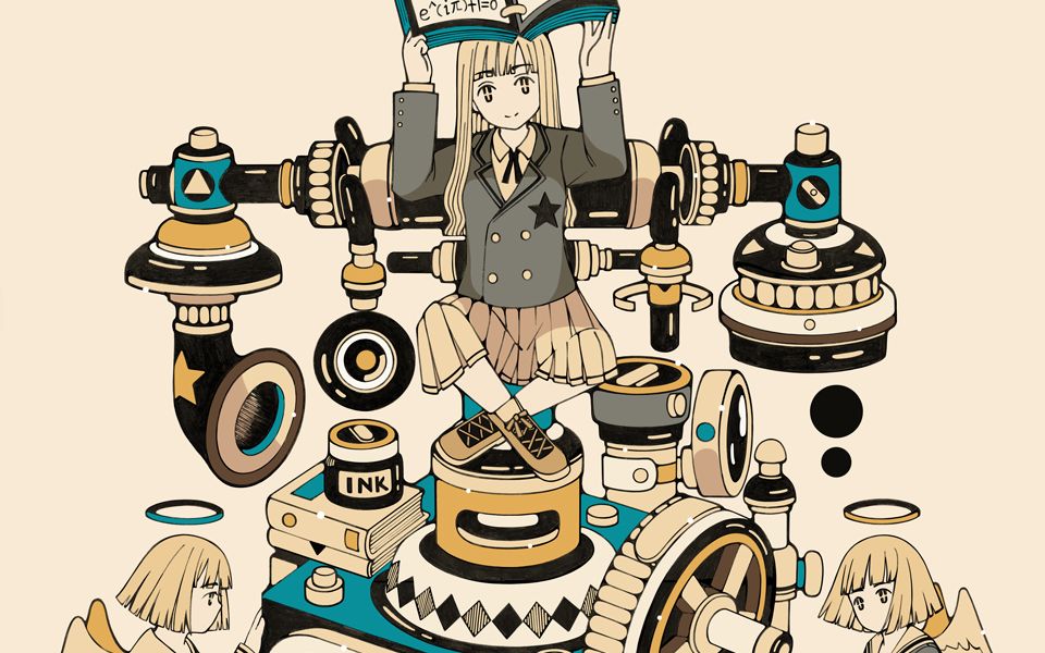 蒸汽朋克绘画过程地外通信