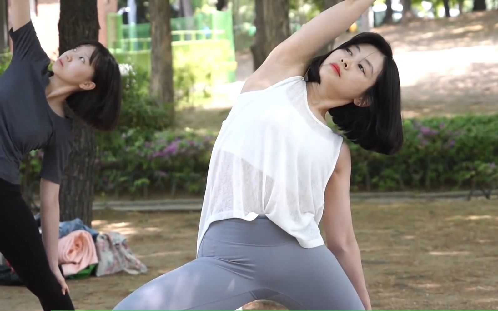 韩国女子瑜伽教学现场饭拍112_哔哩哔哩_bilibili