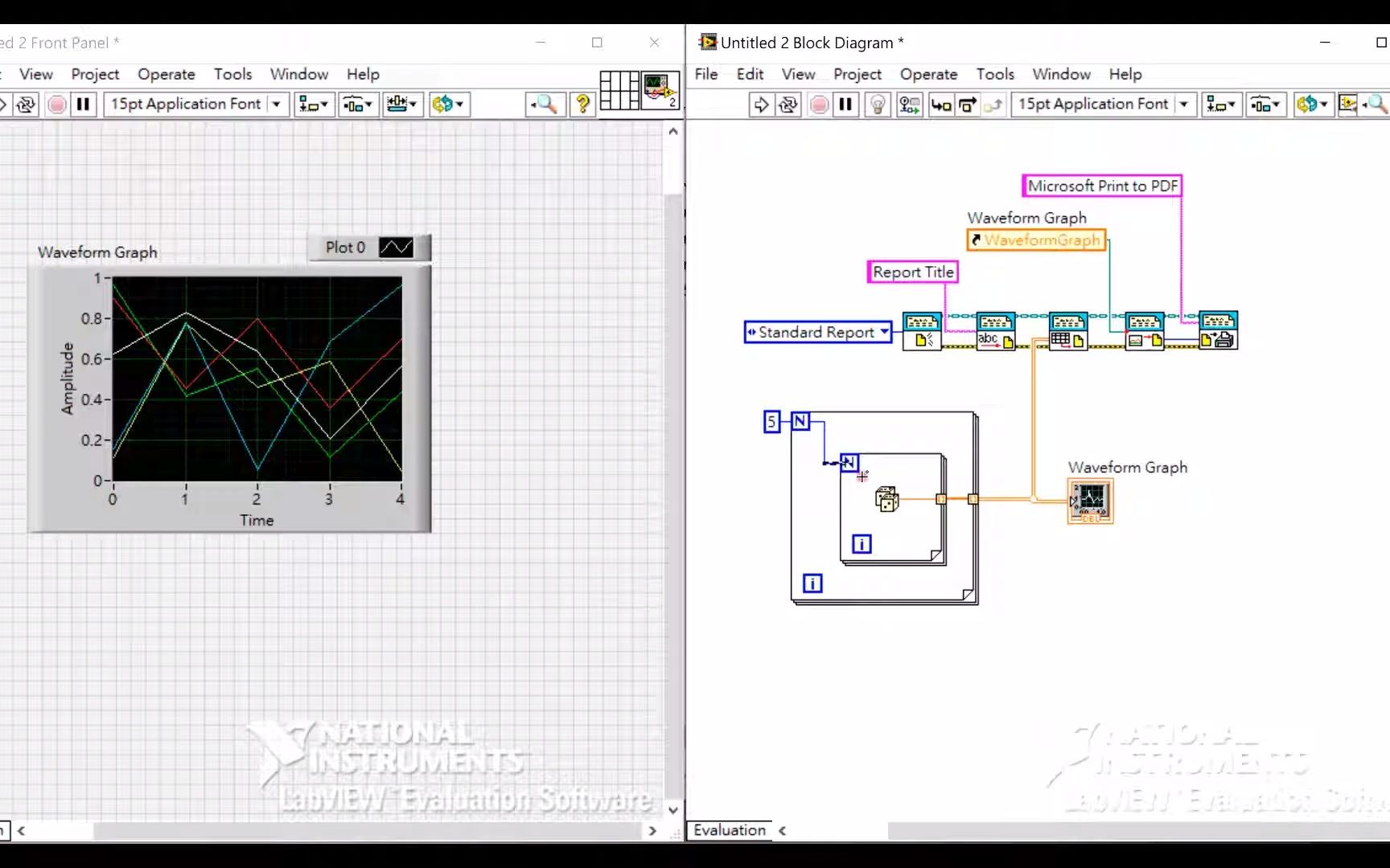 LabVIEW 报告生成打印PDF哔哩哔哩bilibili