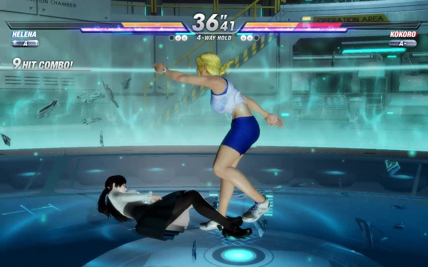 doa6kokoro黑房被自己姐姐海莲娜暴打