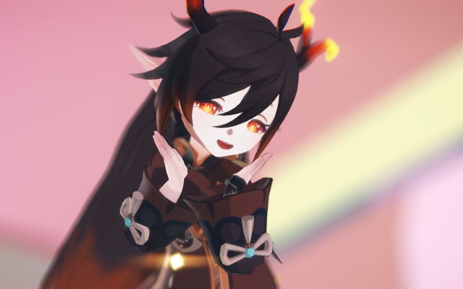 原神mmd岩王帝姬73还是你的笑容最可爱73