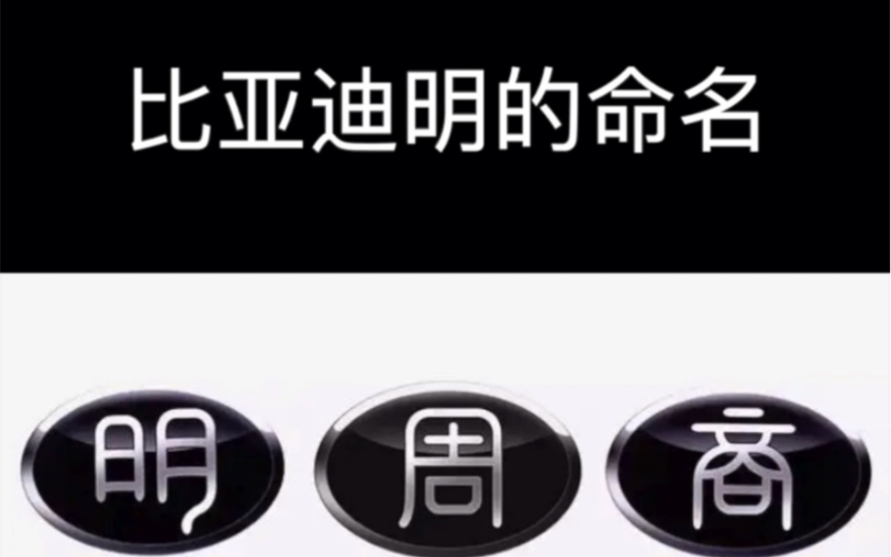 [图]比亚迪明的命名方式