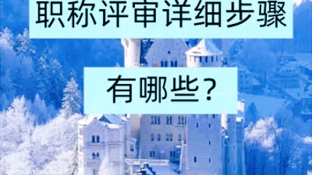 职称评审详细步骤有哪些?哔哩哔哩bilibili