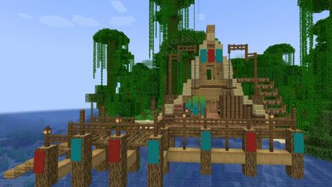 超简单水上小屋 Minecraft建筑教程 哔哩哔哩 Bilibili