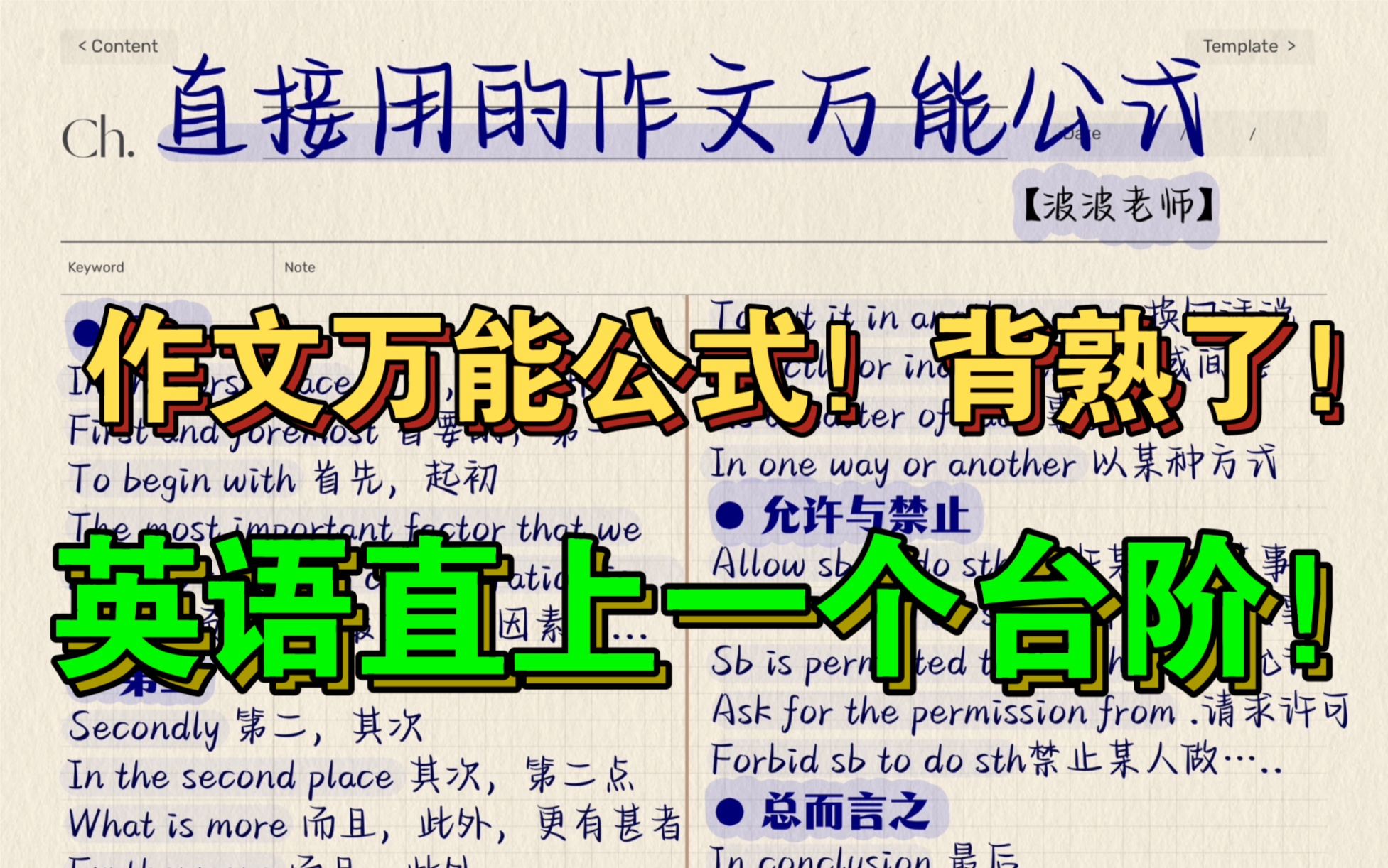 直接背!一篇搞定各类英语作文!阅卷老师都直呼高级!哔哩哔哩bilibili