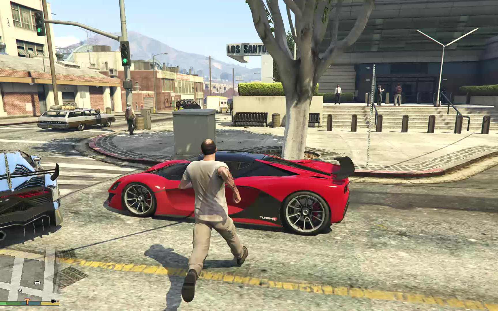 【gta5】在警察局门口抢豪车会发生什么_哔哩哔哩_bilibili