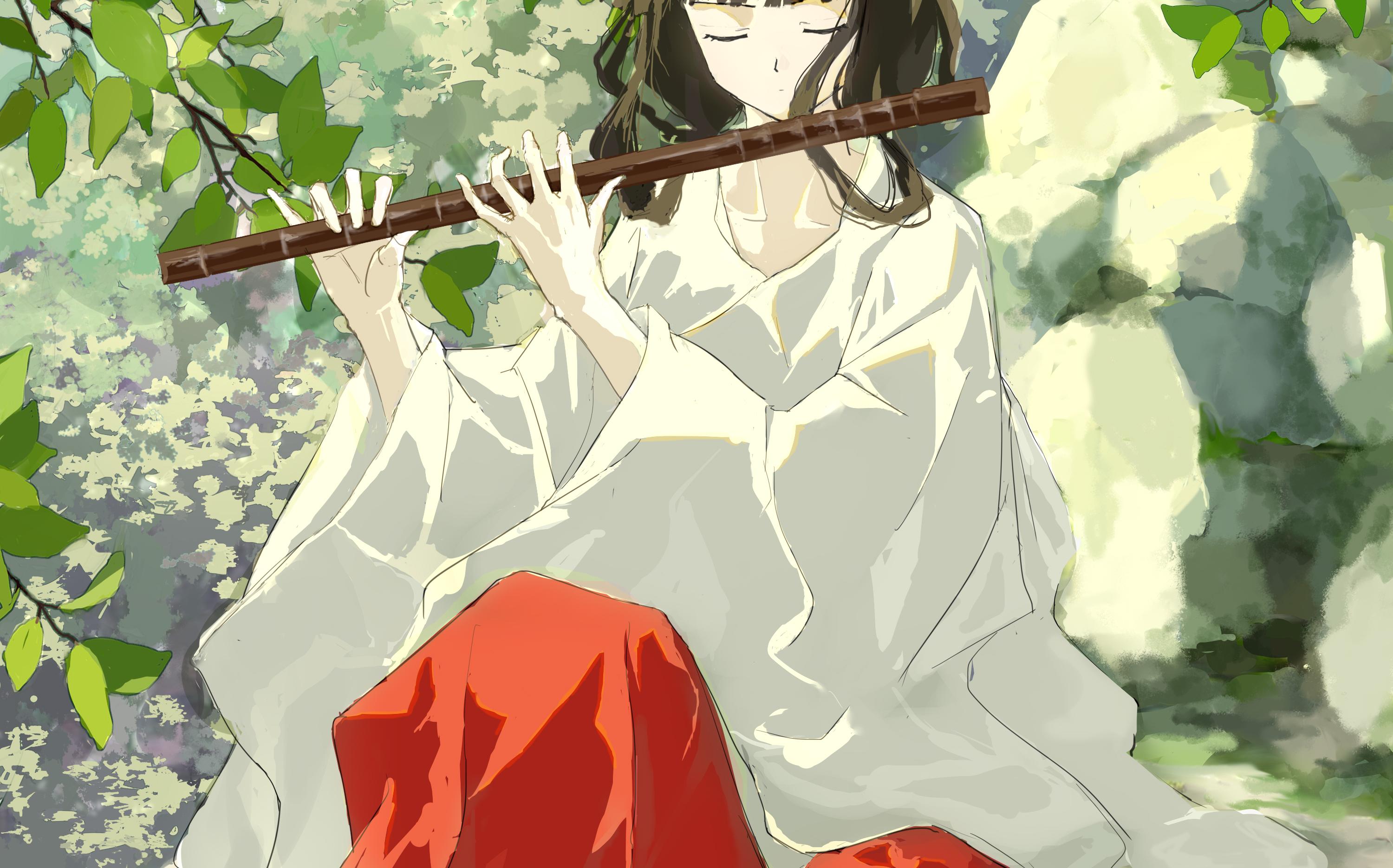 可曾见过吹笛子的巫女