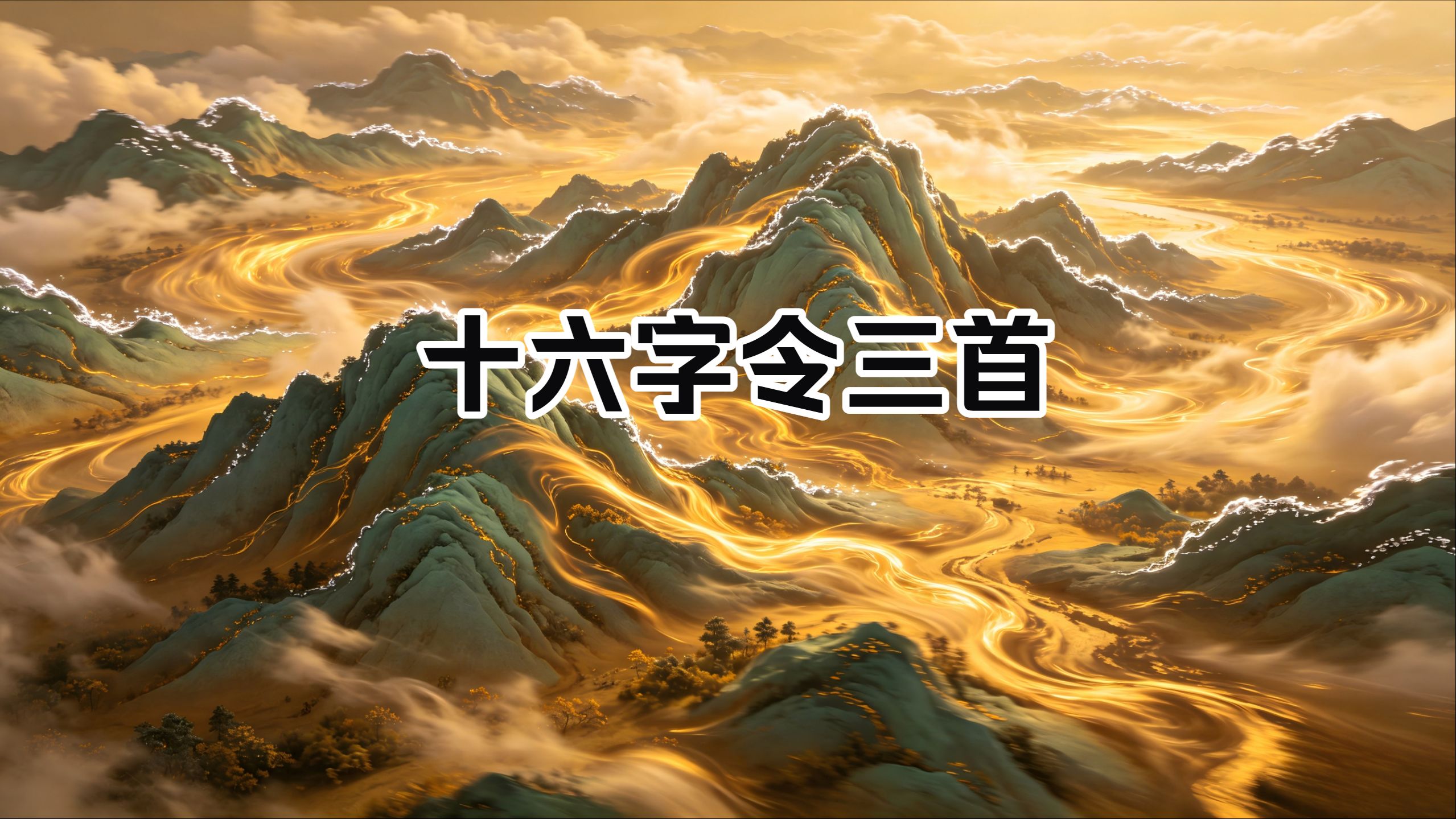 《十六字令三首》AI动画火星社合唱团
