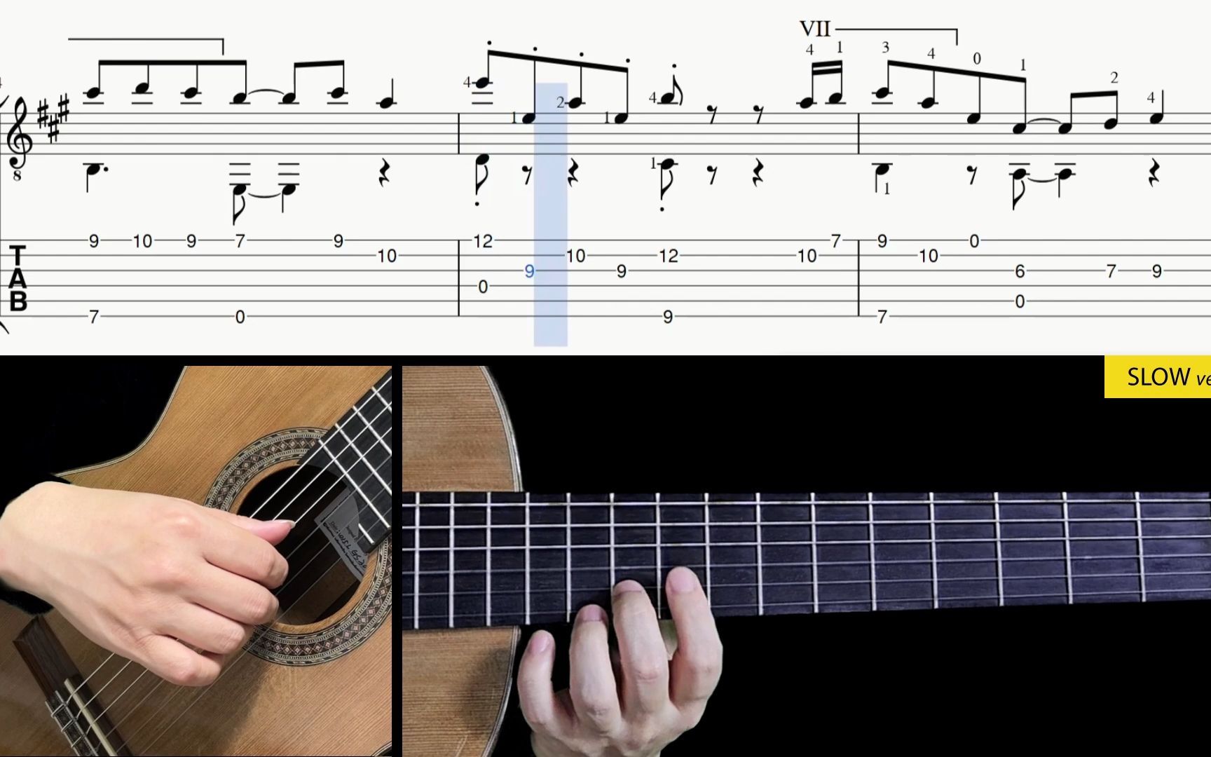 雪镇之旅,古典吉他演奏,古典吉他教学,吉他谱分享,snowdin town