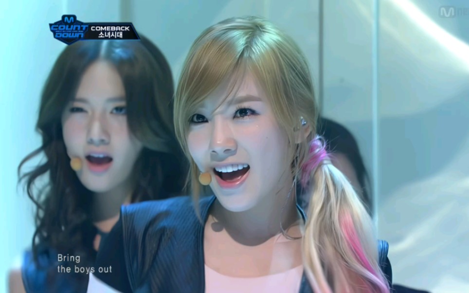 【4k 60帧】【少女时代】"the boys"mcd打歌舞台|111027