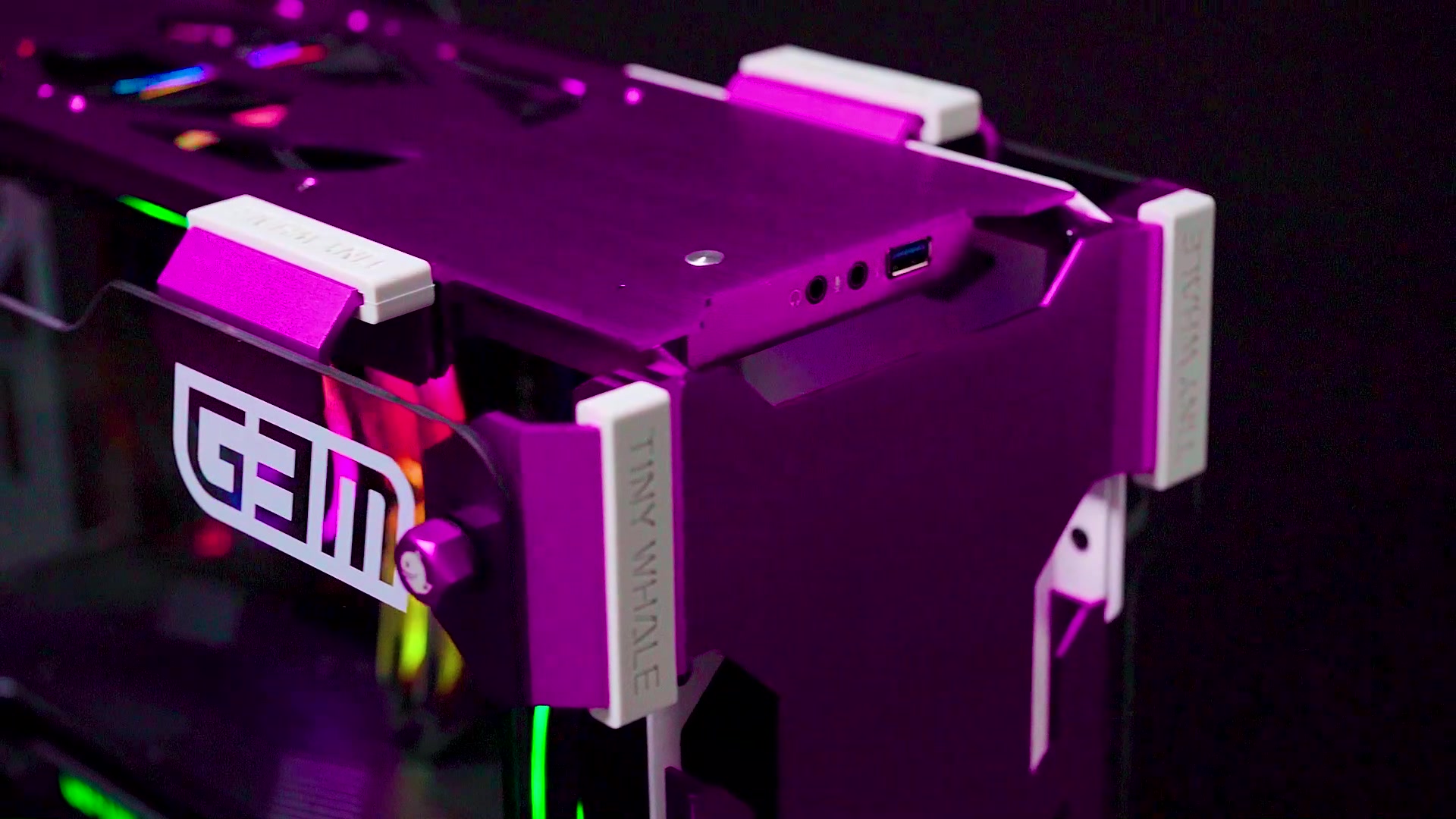 美商艾湃电竞(apexgaming)g3m 紫色 m-atx机箱