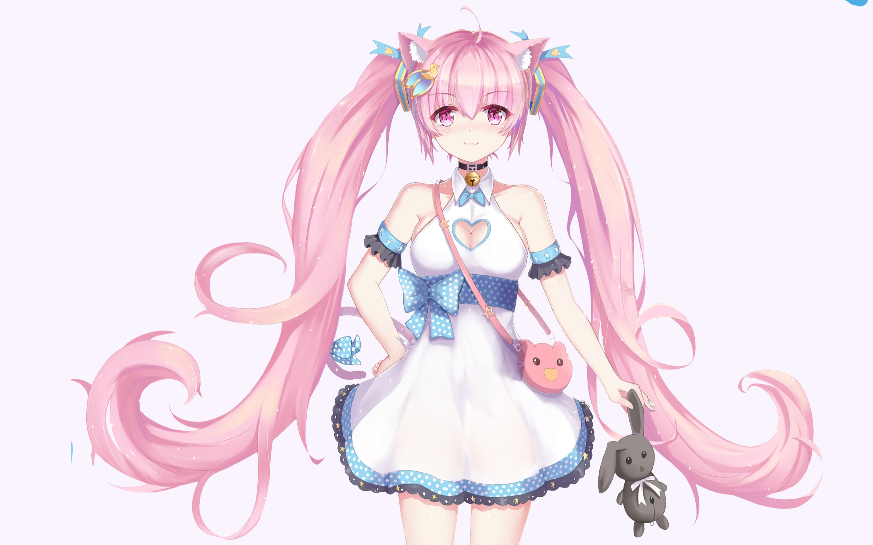 【板绘】一只邻家小妹猫耳 等待领回家 有点像樱初音呢...........