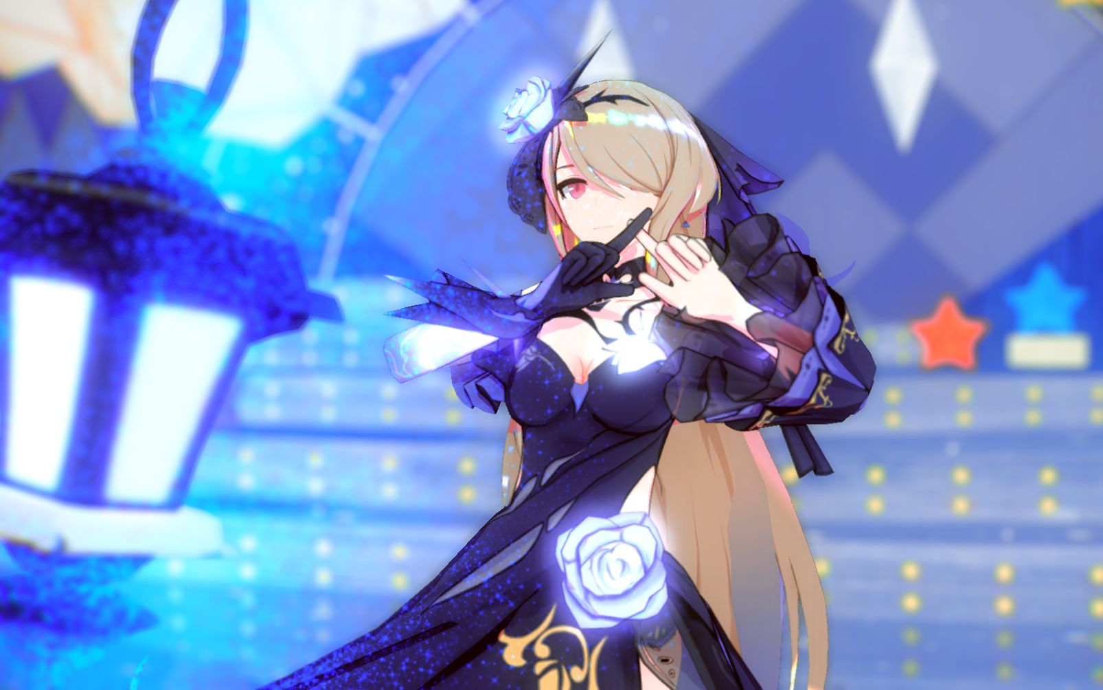 【崩坏3mmd/4k/粒子特效】幻夜之中,迷迭绽放!舰长~七夕快乐!